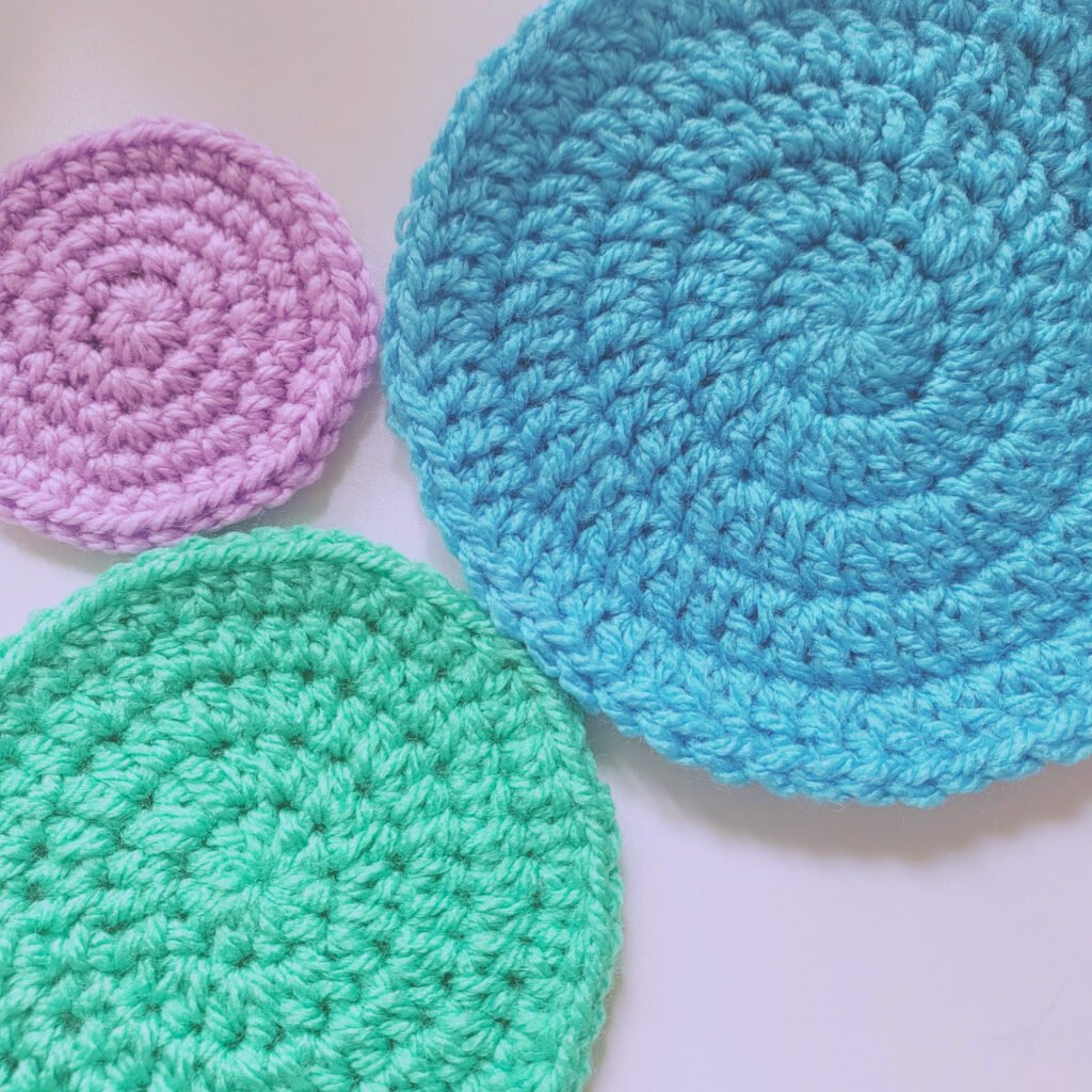 crochet flat circles